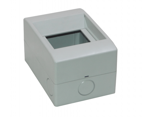CAJA-DIN34 KALOP sin Cubierta 54mm-Ancho 46mm-Alto Caja de Plástico para Interruptores Automáticos Riel Din