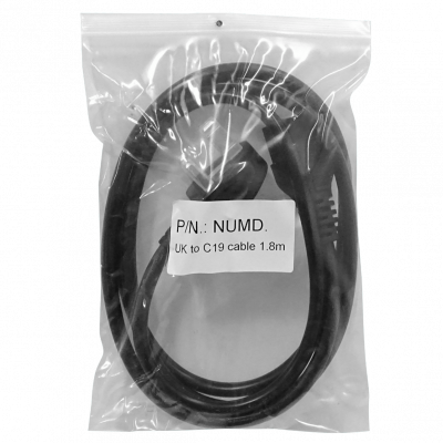 NUMD Enchufe-Reino Unido C19-Hembra Cable de Alimentación 1,2-1,8mt