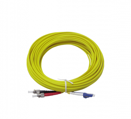 JFSLT10 10mt LC-ST/UPC Monomodo SM Dúplex Latiguillo Fibra 9/125um 3mm LSZH