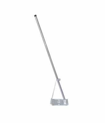 TRIPODE-1 Trípode de 120cm con Caño de 1 Pulgada y Base Cuadrada Galvanizada de 24x24cm