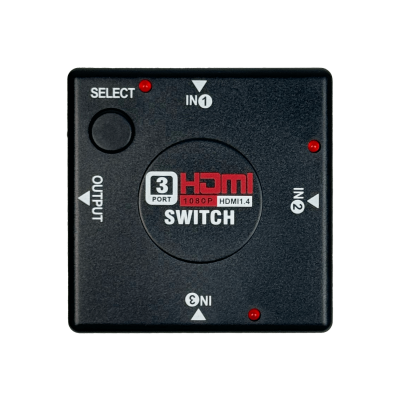 XTA-300 Conmutador 3-entradas 1-salida 4-HDMI-H v1.2 1920x1200 1080p 225MHz 6x6x1,5cm