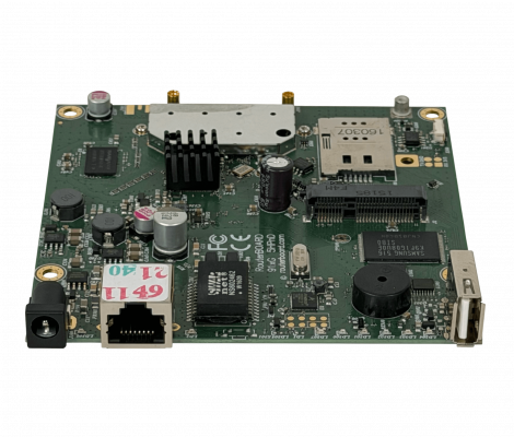 RB912UAG-5HPND MIKROTIK L4 5GHZ 2X2 1-MINIPCIE 1-1000 2-MMCX USB 600MHZ 64MB SIMCARD