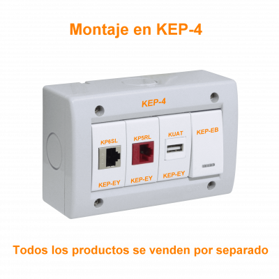 KEP-EY KALOP Blanco 1-Keystone Módulo Ciego necesita marco KEP-A