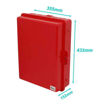 NP171406R ALTELIX Roja 432x355x152mm IP55 Gabinete Exterior NEMA3 Policarbonato+ABS