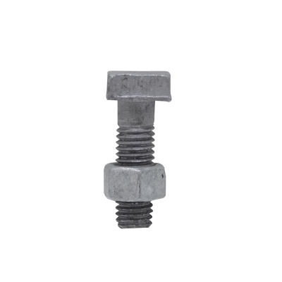 GTL00175 1/2 x 1 1/2 Tornillo Cabeza Cuadrada-20mm Contratuerca Hexagonal-19mm-3/4 0,5x1,5pulgadas