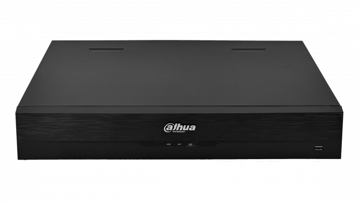 NVR5464 DAHUA NVR 64-CH 32MP 2-HDMI VGA RCA 3-USB 4xSATA16TB WizSense Alarma