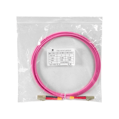 JF4LL2 LSZH 2mt LC-LC OM4 MultiModo MM Duplex Jumper Fibra 50/125um 3mm