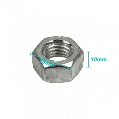 TUE-M12 M12 Tuerca Hexagonal-3/4p 19mm 1-unidad compatible con Tornillo Sinfin M12-285