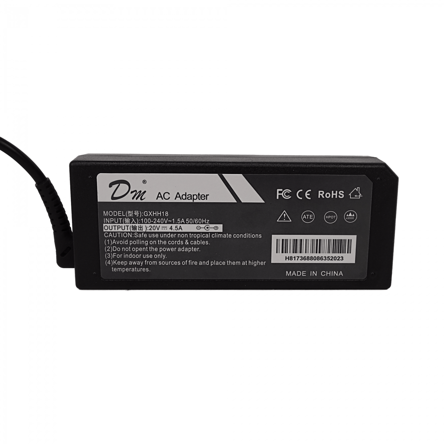 F20-4 Conector Lenovo 20VDC 4,5A 90W Adaptador Portátil Fuente Alimentación