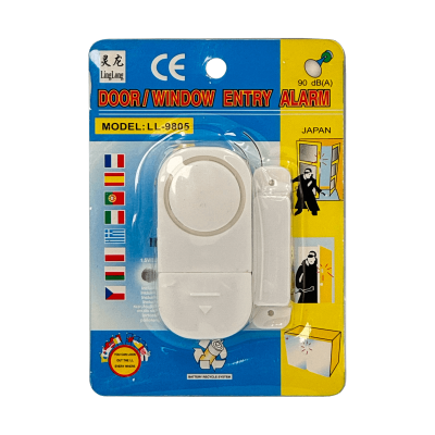 DOOR-ALARM Alarma Para Puerta o Ventana 90dB incluye-LR44