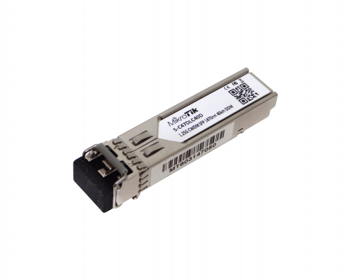 S-C47DLC40D MIKROTIK 1470nm 1,25Gbps Monomodo 40km Doble LC Transceptor SFP con Monitoreo Digital para Multiplexor CWDM-MUX8A Individual