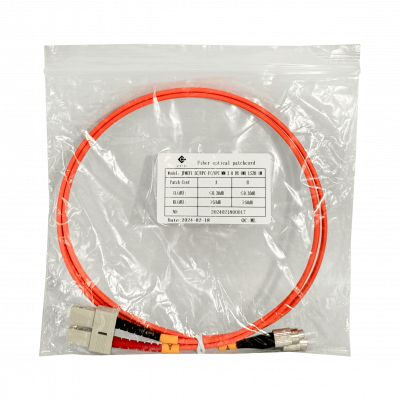 JFMCF1 1 metro SC-FC OM1 Multimodo MM Dúplex Latiguillo Fibra Óptica 62.5/125µm LSZH