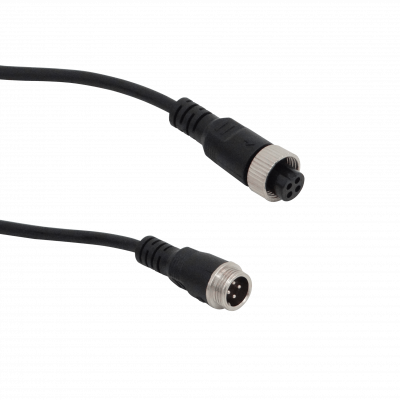 GX12-4-5M Cable 5mt GX12-4pin Macho-Hembra Aviacion