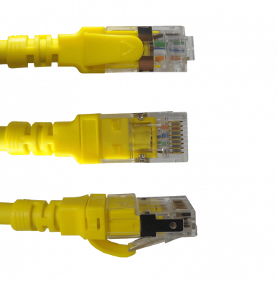 C6AM-70 LINKMADE 7mt Cat6a U/FTP Amarillo LSZH Cable Patch Inyectado Multifil