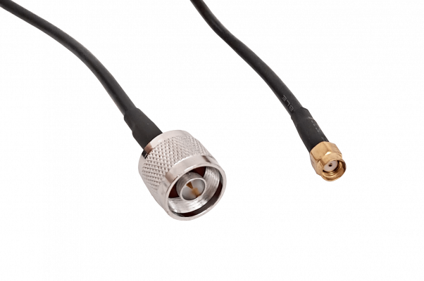 RM2NM-10 10mt RPSMA-Macho N-Macho LMR195 Cable Coaxial Negro