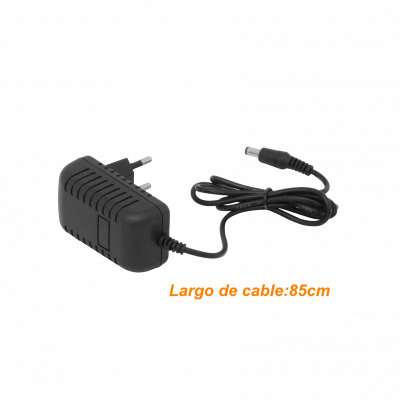 F12-1C Plug-5,5x2,5mm 12V 1A 12W Plastica interior Fuente Poder Cable-85cm