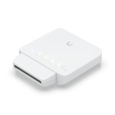 USW-FLEX-3 UBIQUITI Conmutador 3 Puertos 5-1000-PoE(necesita-1-entrada) Potencia-máx-46W-totales Intemperie requiere-af/bt+