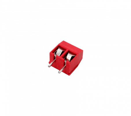 REGLETA-2PR Rojo 16-Amperios 2-Polos Bornera-Tornillo 300V-Máx 16A-Máx AWG22-14 Paso 5,08mm