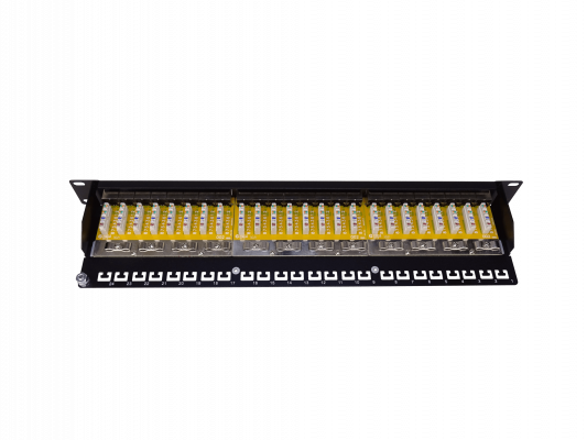PPS24L PANEL DE CONEXIÓN LINKMADE 24 PUERTOS RJ45 CAT6 FTP SFTP APANTALLADO 1U Certificación-UL
