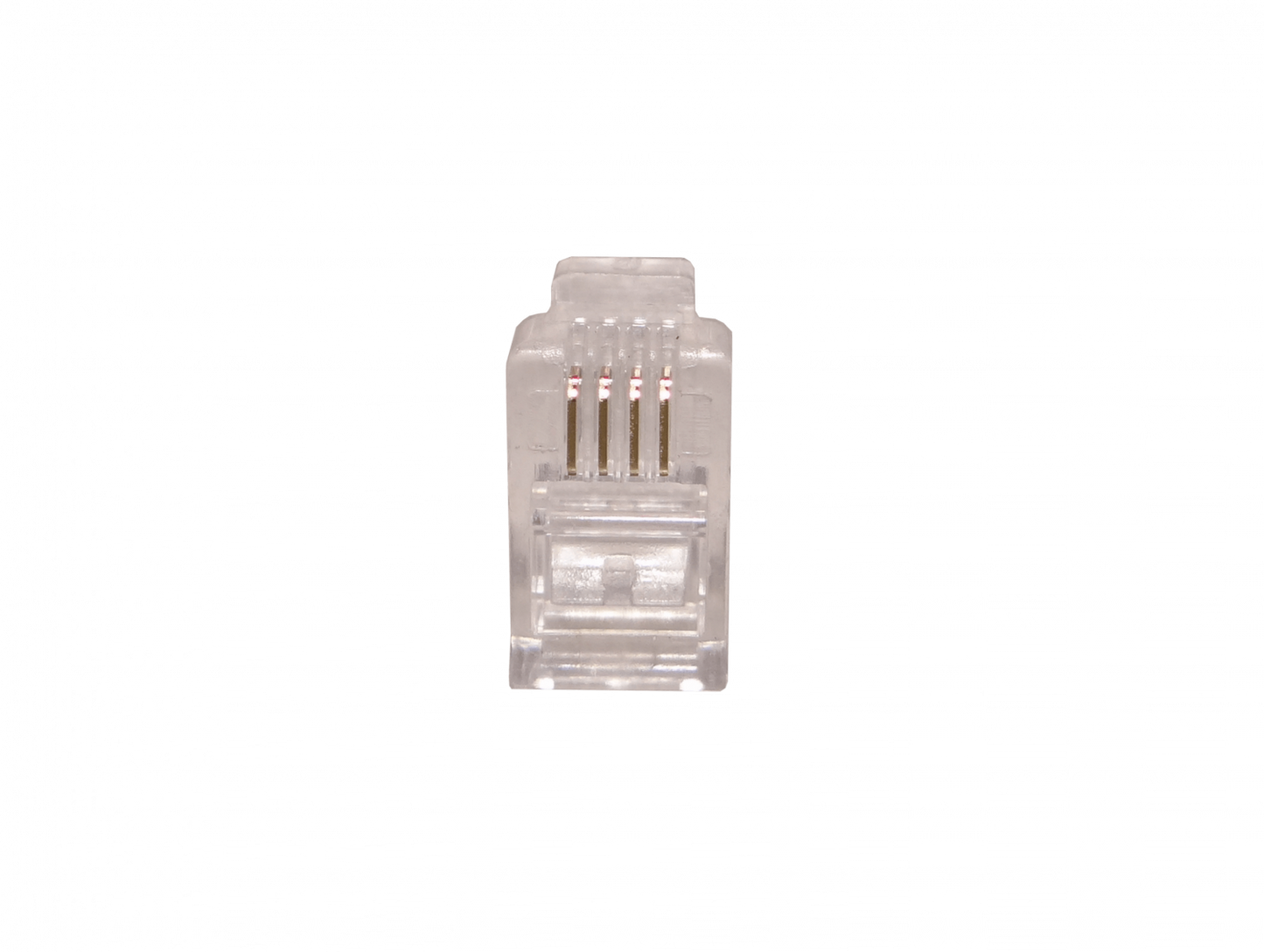 RJ9-10U 10 Piezas RJ9 RJ10 RJ22 Macho 4P4C-7,7mm Conector para Auricular Crimpable