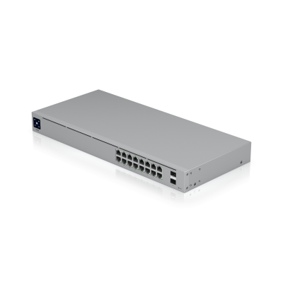 USW-16-POE UBIQUITI Switch de Rack de 16 Puertos 1000 (8 PoE) con 42W Totales, Soporte 48af/52at y 2 SFP, Requiere UniFi