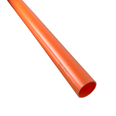 NVC40-3. Tubo conducto PVC naranjo 3 metros diámetro 40mm grosor 1,2mm con certificación SEC