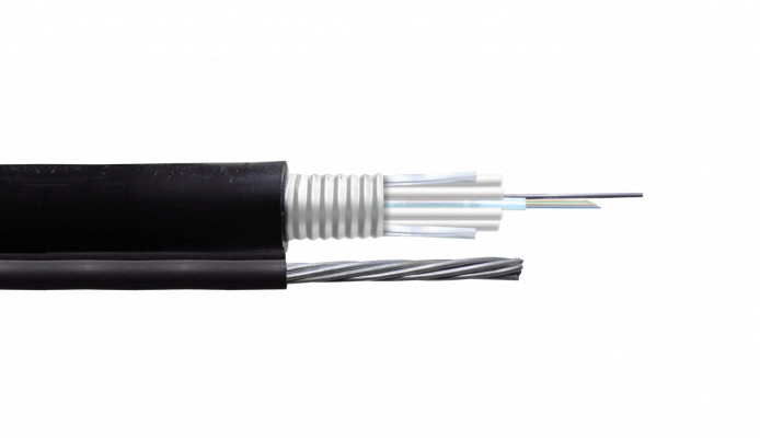 CFS86 SM 6-Fibra-G652D 1-Minitubo 1-mt Figura8 Negro Exterior Portante-7x1mm