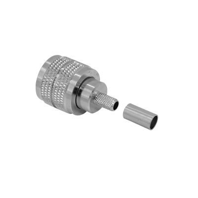 UM2C UHF-Macho RG58 LMR195 Conector Engarzable