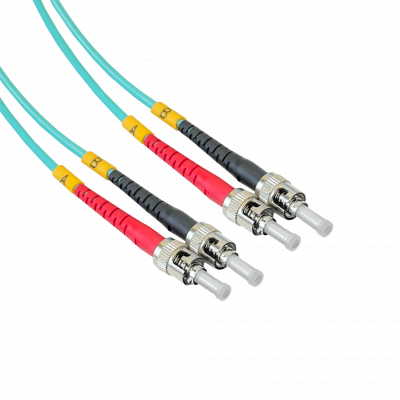 JF3TT10 10mt ST-ST OM3 Multimodo MM Duplex Latiguillo Fibra 3.0mm 50/125um LSZH