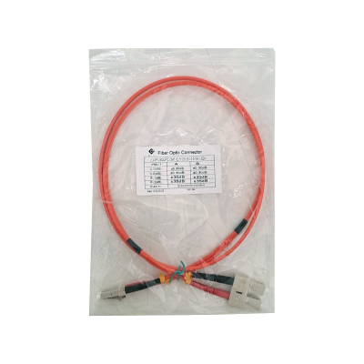 JFMLC1. 1mt LC-SC OM1 MultiModo MM Duplex Jumper Fibra 3mm 62.5/125um