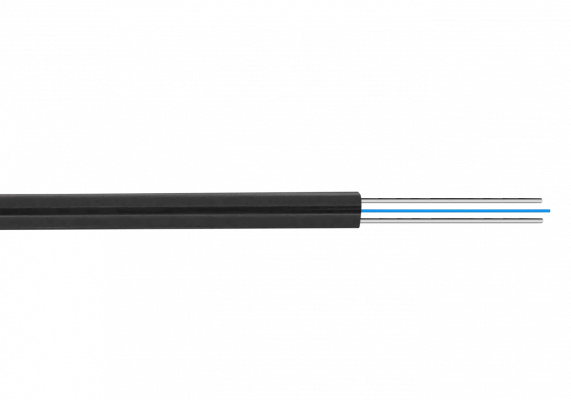 CFSP1N 1-Fibra-G652 Negra 500m DropCable Exterior FTTH SM LSZH 3x2mm
