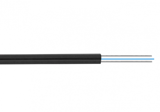 CFSP1N 1-Fibra-G652 Negra 500m DropCable Exterior FTTH SM LSZH 3x2mm