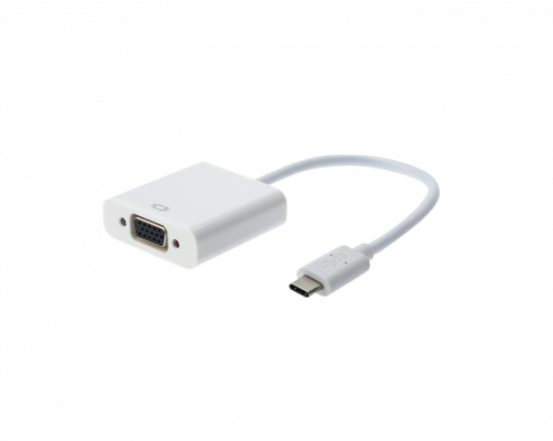 USBC-VGA adaptador USB-C macho a VGA hembra USB 3.0/3.1 cable corto 10cm compatible solo con PC