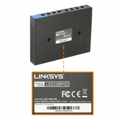 LGS108P LINKSYS Conmutador No Administrable de 8 Puertos 1000 (4 PoE+) con Presupuesto Total de 50W, Incluye Fuente 54V/65W