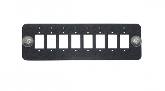 CL-3P 8-SC-SX 8-LC-DX Bastidor 130mm para montaje en Rack 1U-3 Puertos (Requiere Acopladores)