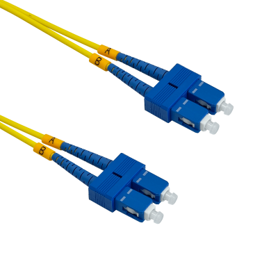 JFSCC25 Latiguillo de fibra óptica monomodo dúplex SC-SC/UPC 25 metros 9/125um diámetro 3mm