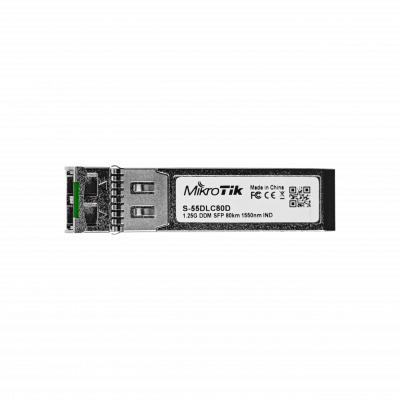 S-55DLC80D Mikrotik 2-LC 80km DDM SM 1550nm Transceptor-SFP 1,25G 2-LC LC-Dúplex Monomodo