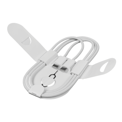 CC1-G Incluye Sujetacables 1 metro Macho USB-C a Macho USB-C 100cm Tipo-C 60W Cable USB con Trenzado