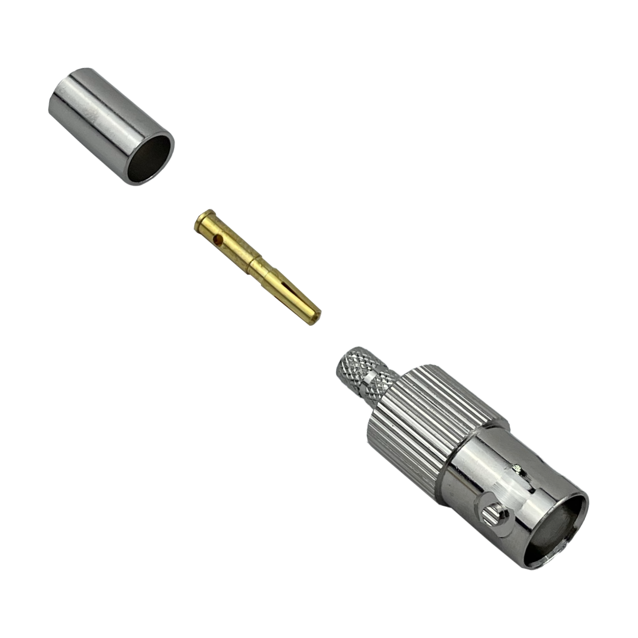 BH2C Conector BNC-Hembra para Crimpar para cable LMR195 RG58 RG142 RG223 RG400