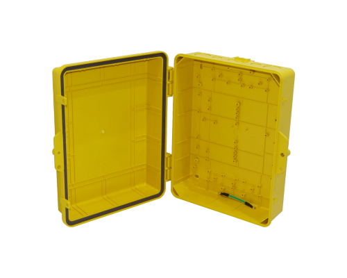 NP141105Y ALTELIX Amarilla 355x280x127mm IP55 Gabinete para Intemperie NEMA3 Policarbonato+ABS