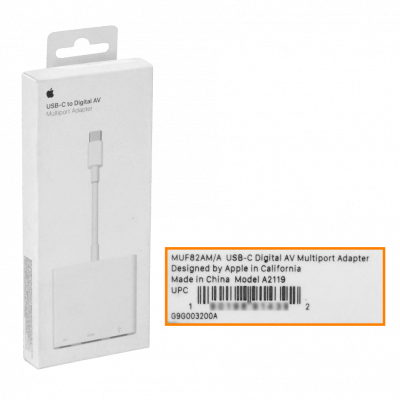 CCHA-A. APPLE Auténtico Conector USB-C Macho hacia HDMI Hembra Puerto USB-A Puerto USB-C MW5M3AM MUF82AM/A