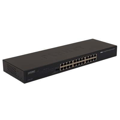 FNSW-2401 PLANET 24-100 Conmutador no-Gestionable-Capa2 Bastidor 220V-Directo Selector-de-4-modos