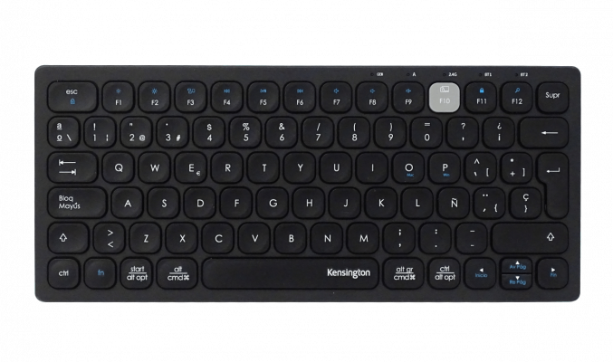WIRELESS-K KENSINGTON Teclado Sin Cables 2,4Ghz BT v3.0/5.0 Negro USB incluye/2-AAA
