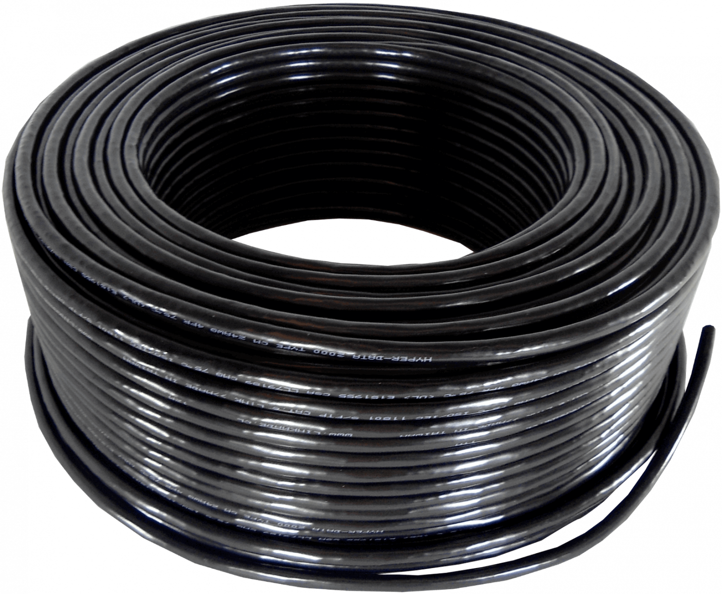 CBX6L-SFN1 LINKMADE CABLE 100 METROS SF/UTP EXTERIOR CAT6 NEGRO CONDUCTOR SÓLIDO