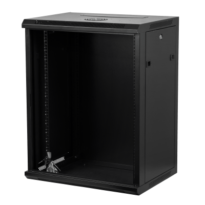 RK15-4L-LIQ LINKMADE SIN PUERTA Armario de Pared 15U 45cm de Profundidad Negro Incluye 2U