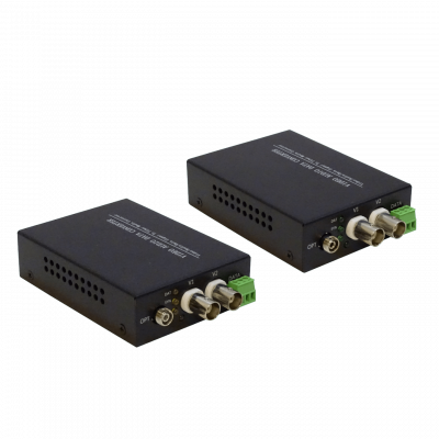 TV2-20KM 2-Canales 720p 960p FC BNC-H RS485 TX/RX SM 20km Fibra Optica CCTV TVI