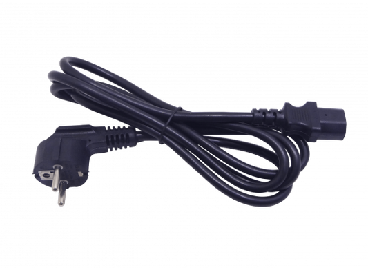 CSMC 1,2-1,8mt Schuko-Macho C13-Hembra Cable Poder Negro 6A 3x0,75mm2