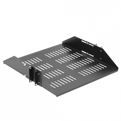RB2-CA5VL LINKMADE 2U Bandeja Central Perforada Regulable Negra 60cm