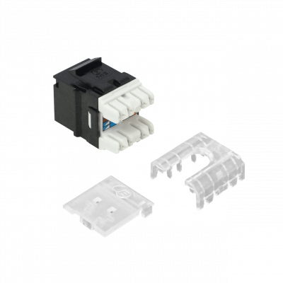 KP5NF FURUKAWA Negro Cat5e UTP Multilan Conector Hembra RJ45 para inserción Keystone 35060503