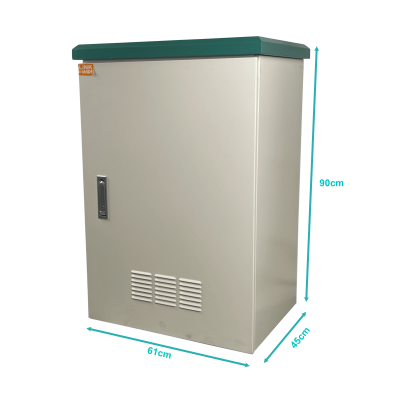 RK17-4LE LINKMADE 17U 45cm-Profundidad Gabinete Intemperie-Pared-Poste Color Crema IP65 Unidad-Distribución Bandejas